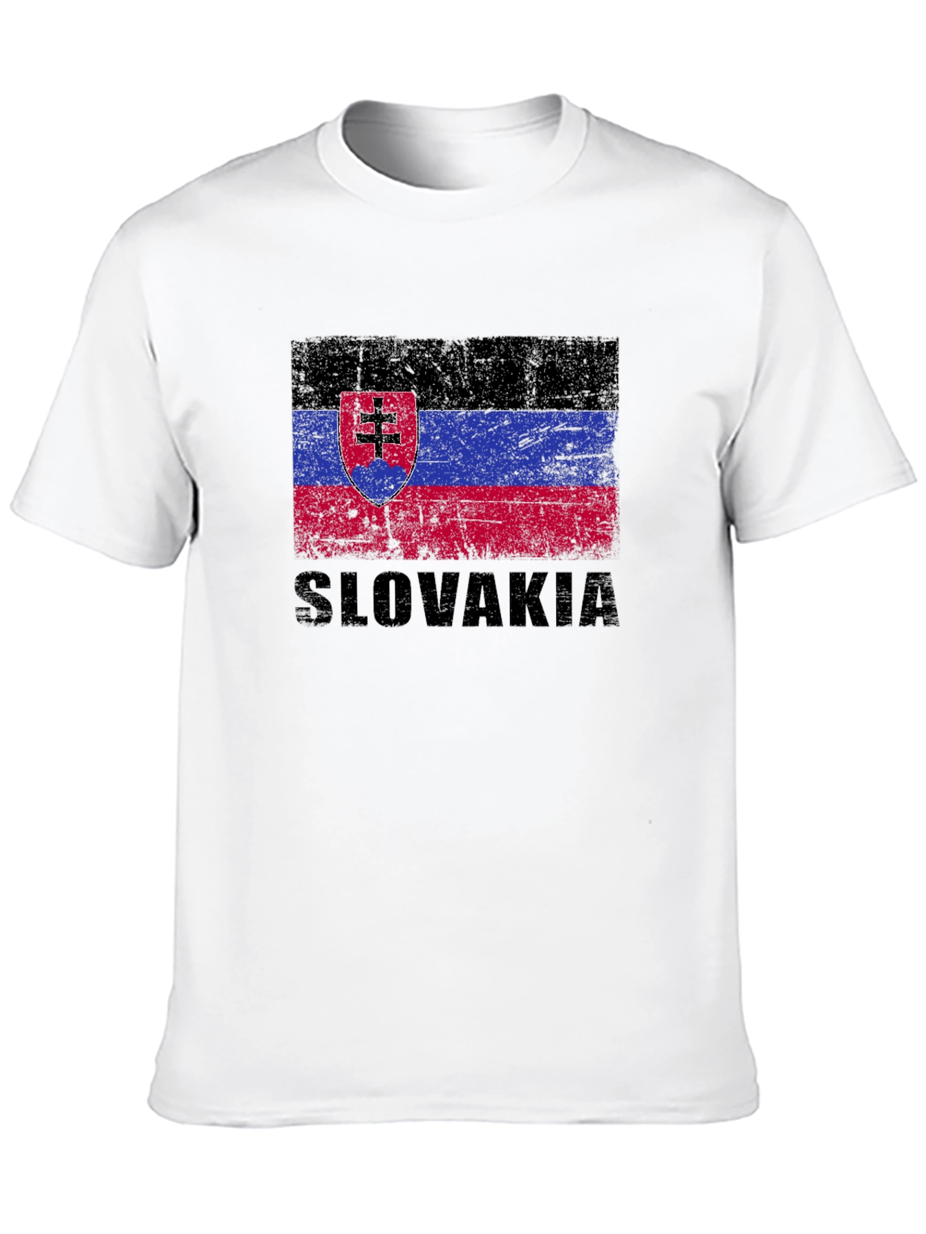 Slovakia Flag T-Shirt - Black Graphic Tee