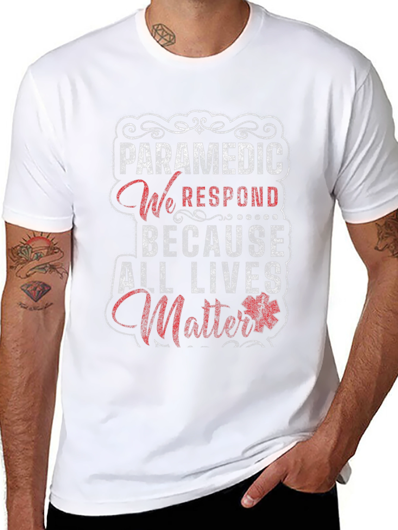 Paramedic All Lives Matter Graphic T-Shirt