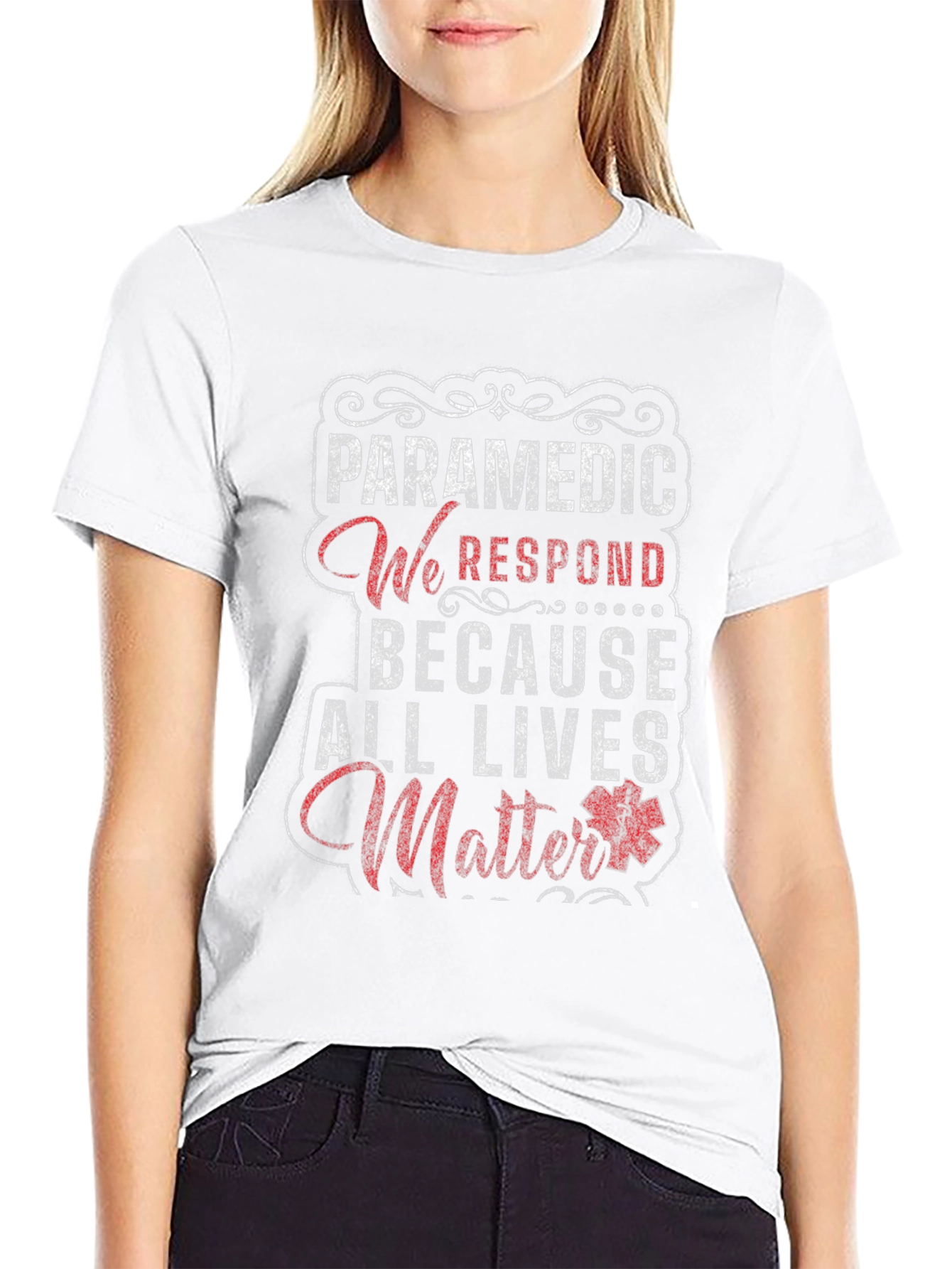 Paramedic All Lives Matter Graphic T-Shirt