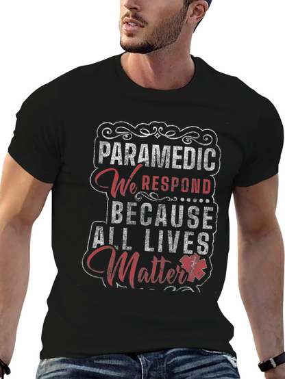 Paramedic All Lives Matter Graphic T-Shirt