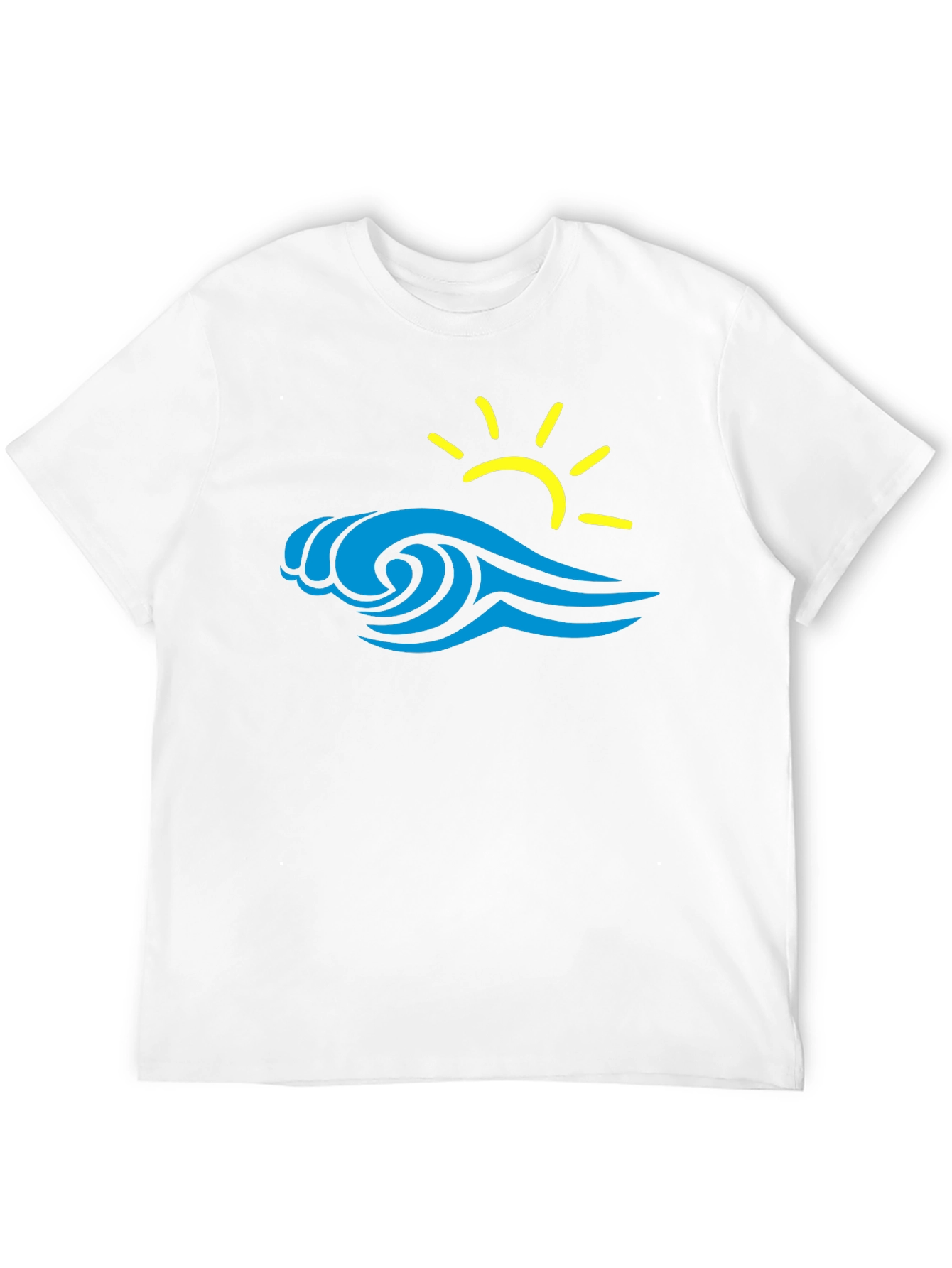 Wave & Sun Graphic Tee - Black