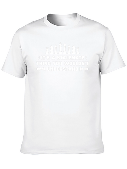 Stalemate Chess Lover T-Shirt - Black