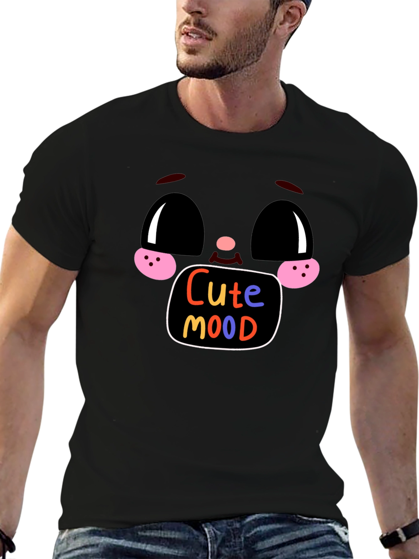 Cute Mood Graphic Tee - Soft Cotton Blend