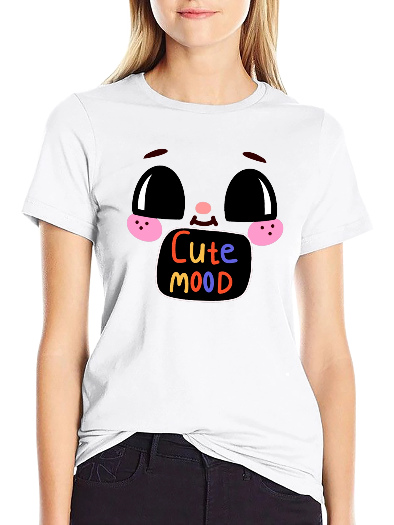 Cute Mood Graphic Tee - Soft Cotton Blend