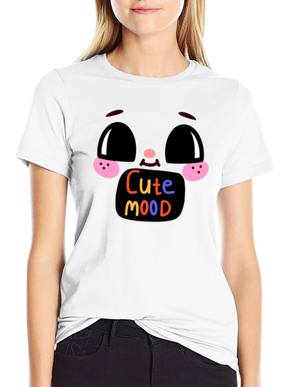 Cute Mood Graphic Tee - Soft Cotton Blend