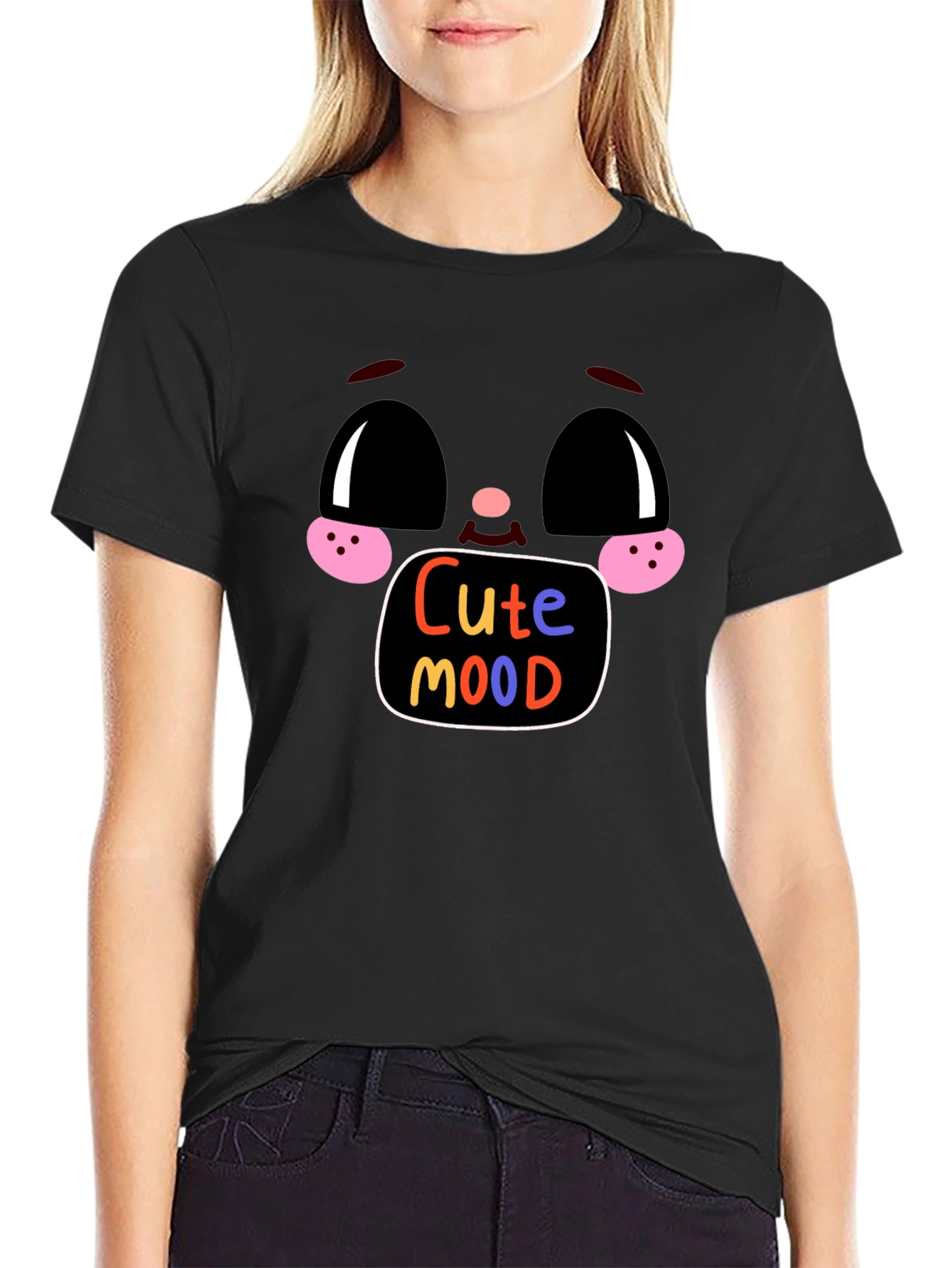 Cute Mood Graphic Tee - Soft Cotton Blend