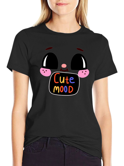 Cute Mood Graphic Tee - Soft Cotton Blend