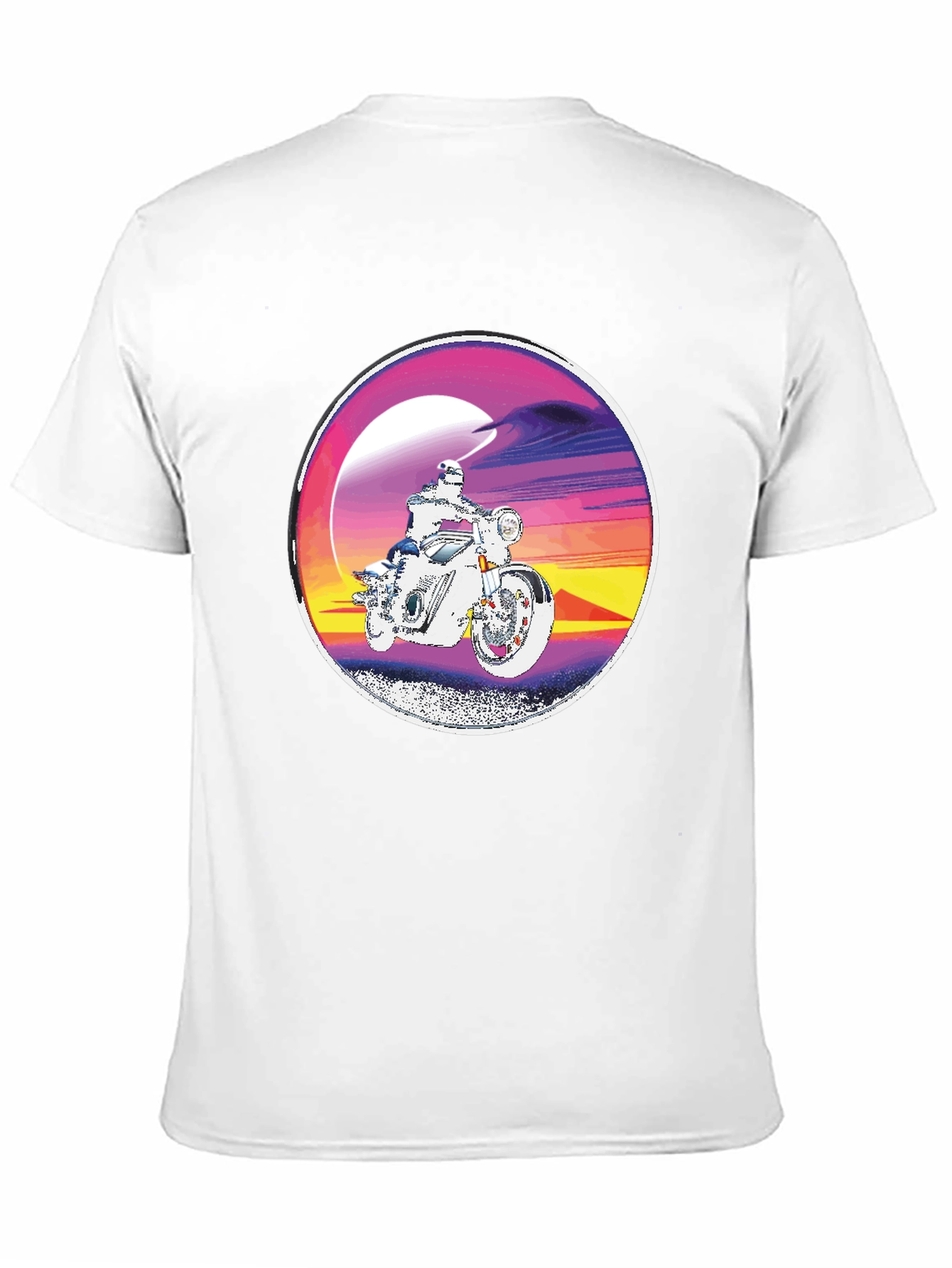 Retro Motorcycle Rider Graphic Tee