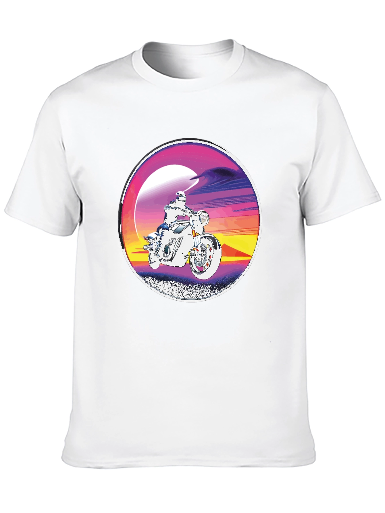 Retro Motorcycle Rider Graphic Tee