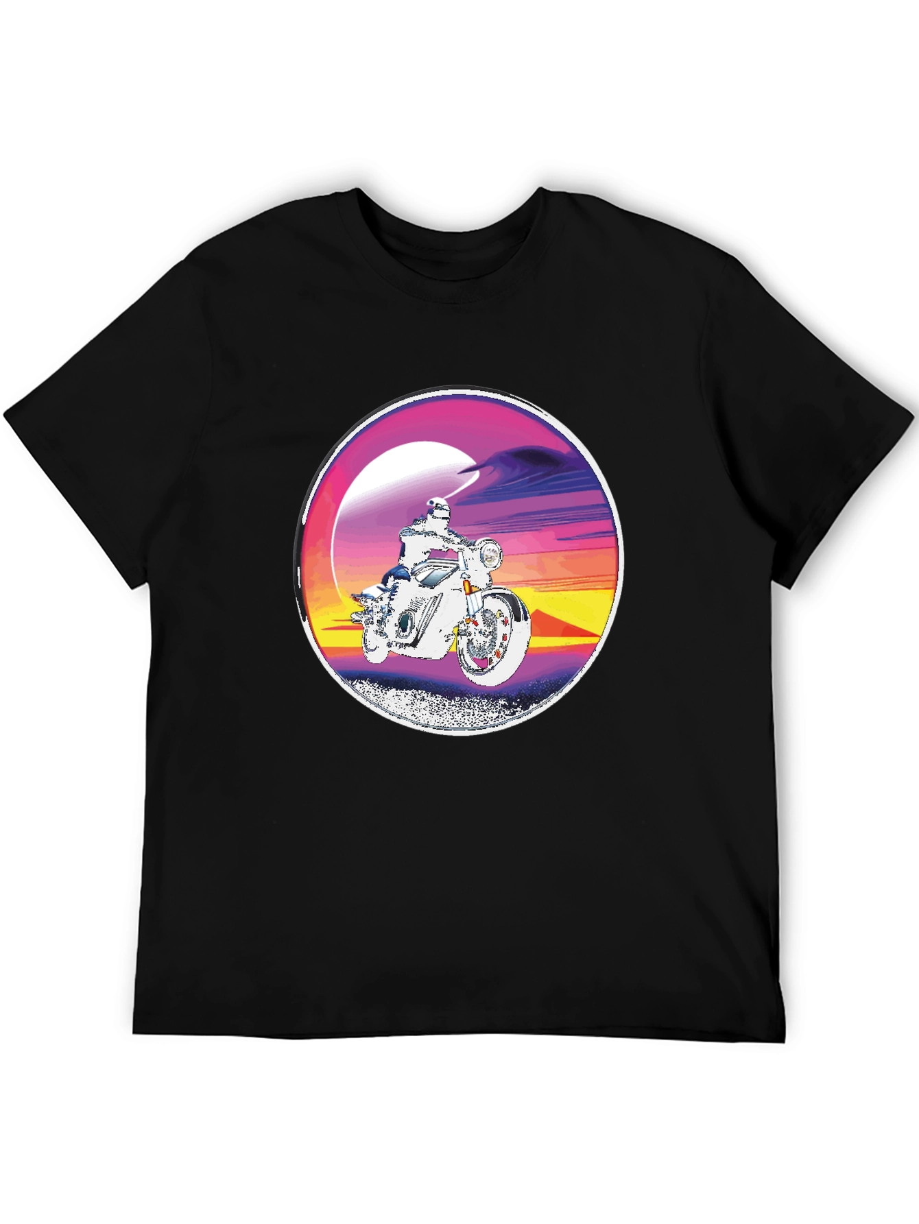 Retro Motorcycle Rider Graphic Tee