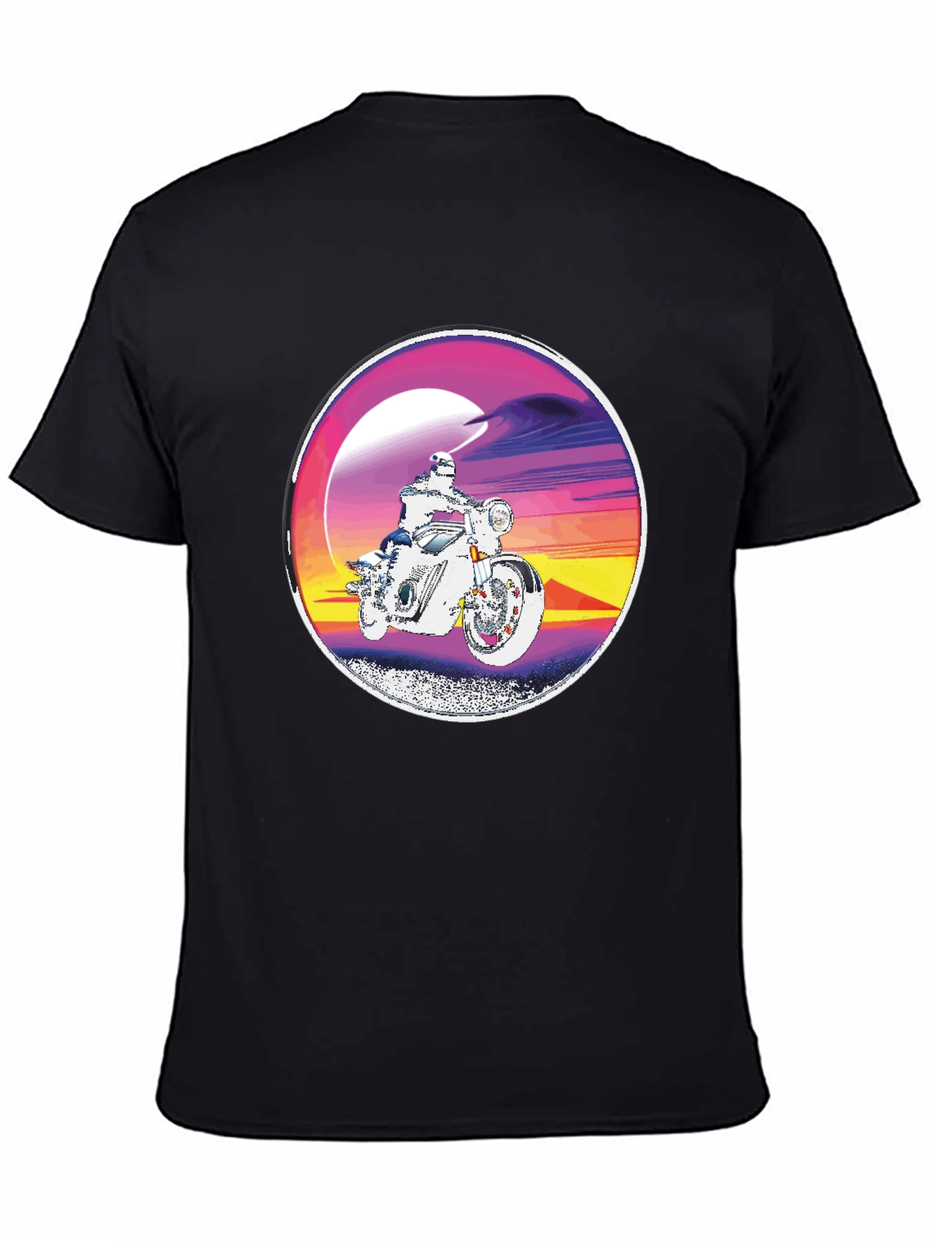 Retro Motorcycle Rider Graphic Tee