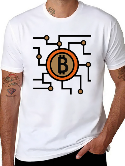 Bitcoin Circuit Graphic Tee - Black