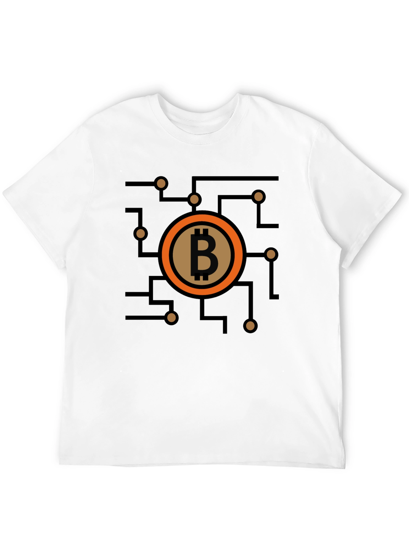 Bitcoin Circuit Graphic Tee - Black