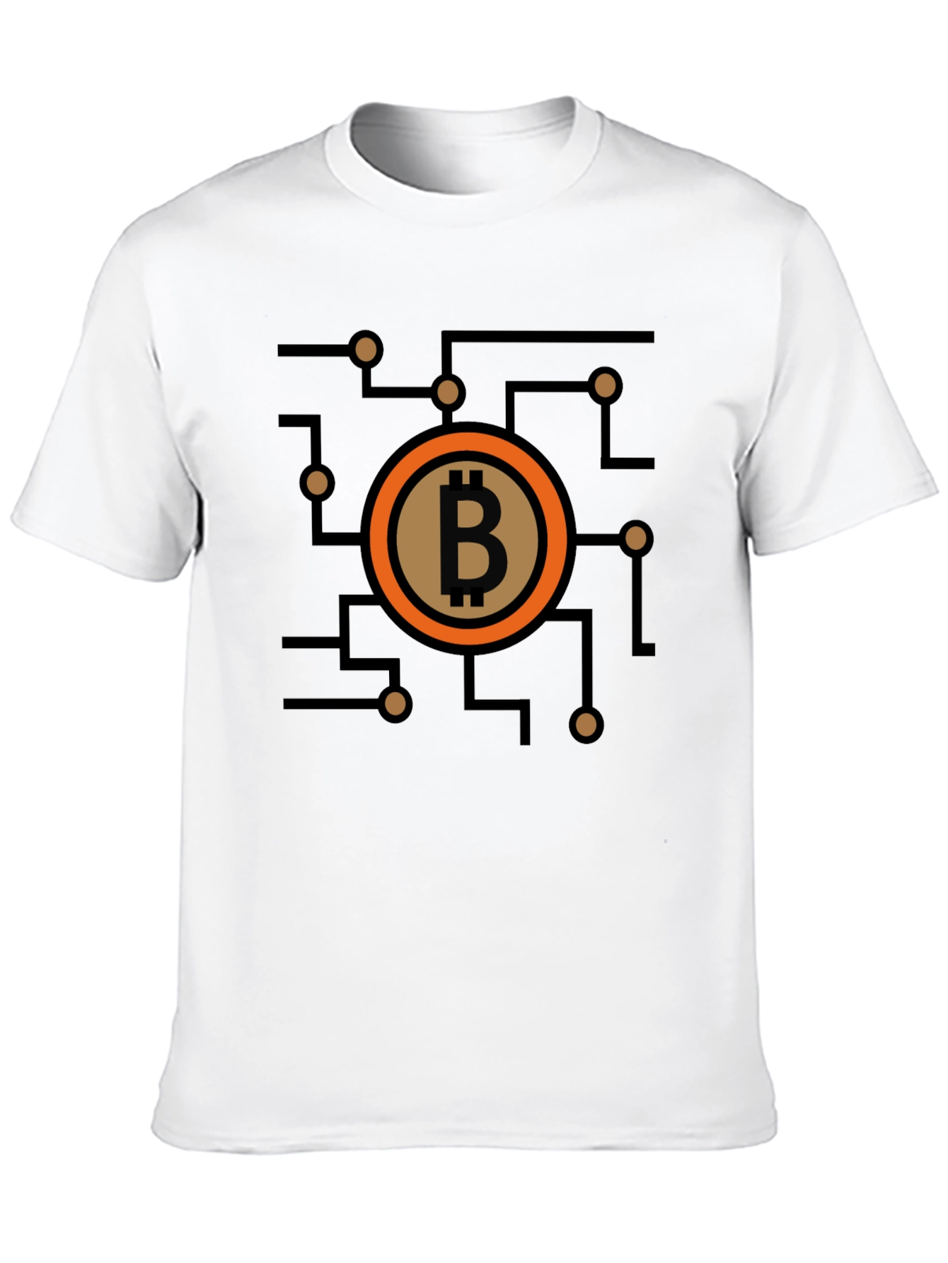 Bitcoin Circuit Graphic Tee - Black