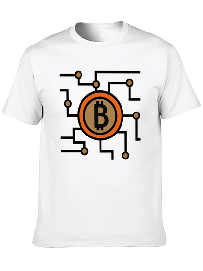 Bitcoin Circuit Graphic Tee - Black