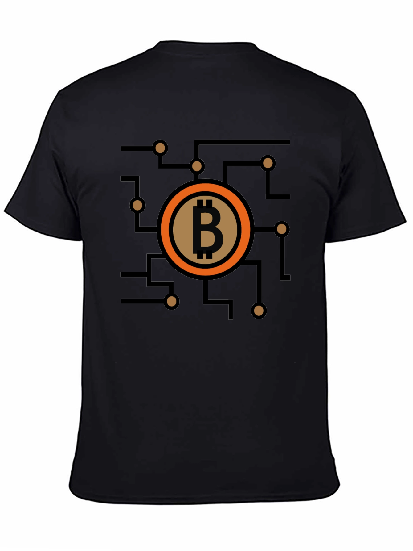 Bitcoin Circuit Graphic Tee - Black
