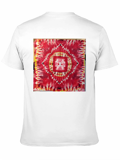 Red Tie-Dye Mandala Graphic Tee