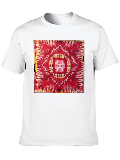 Red Tie-Dye Mandala Graphic Tee