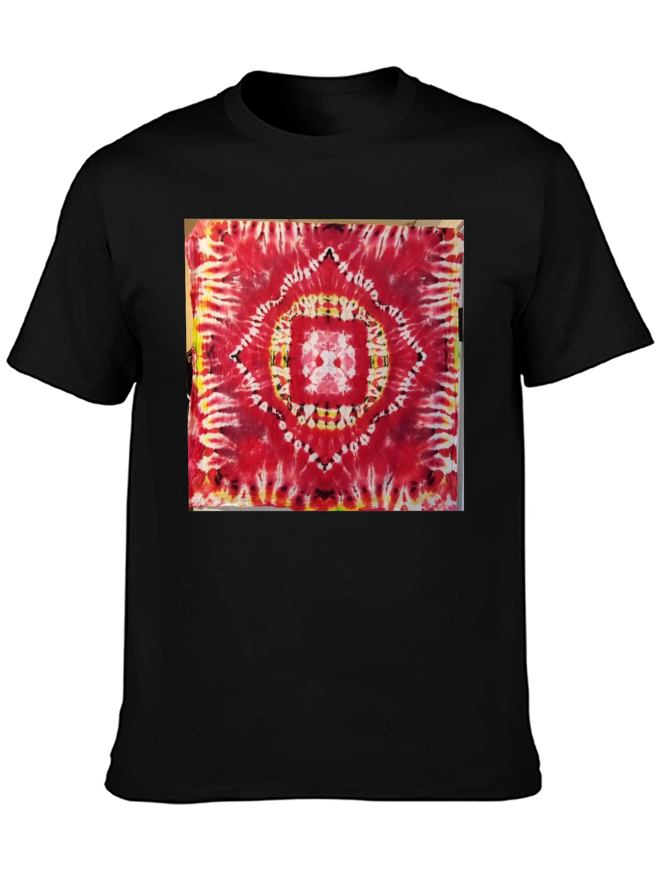 Red Tie-Dye Mandala Graphic Tee