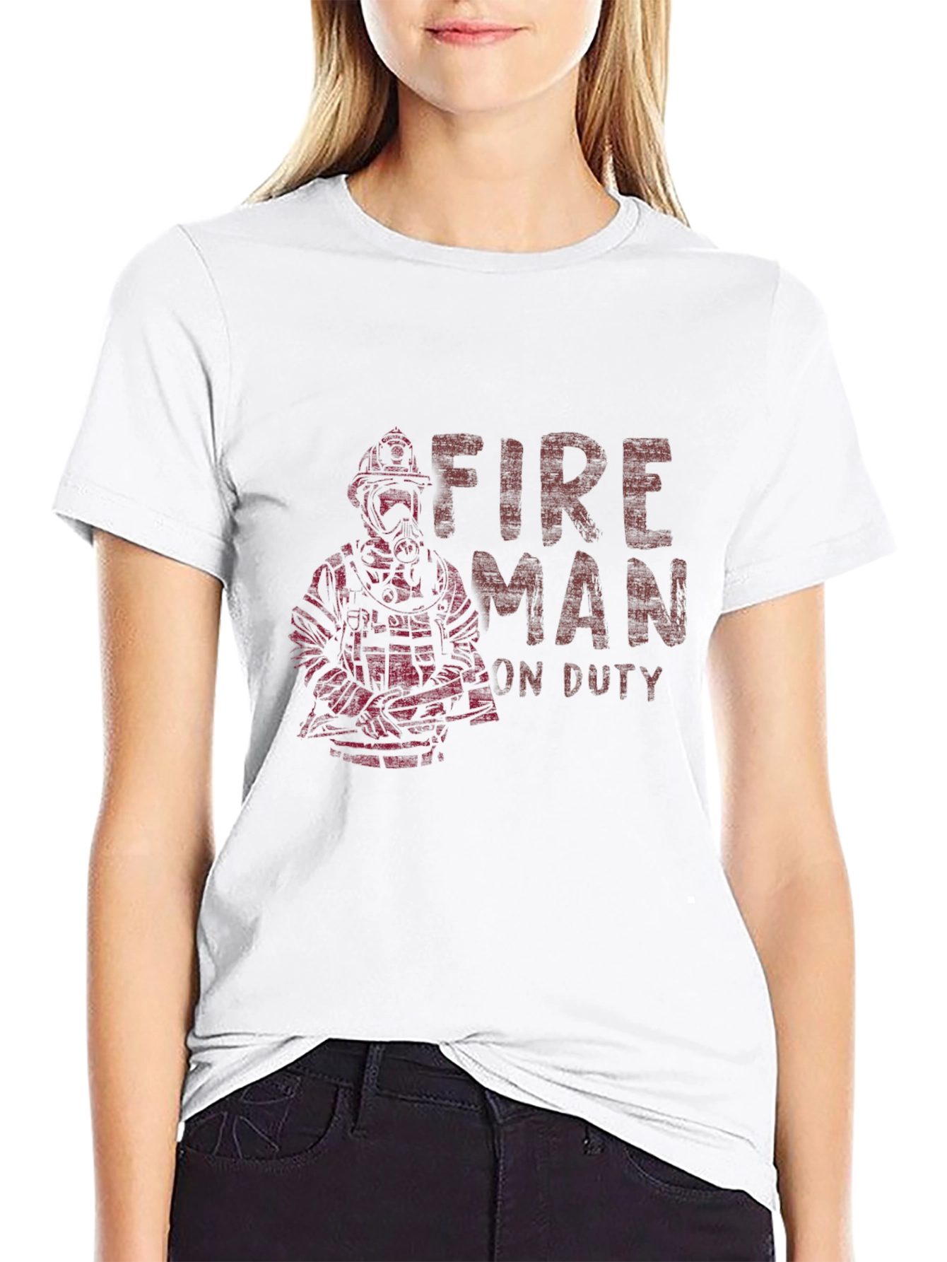 Fireman On Duty Graphic T-Shirt