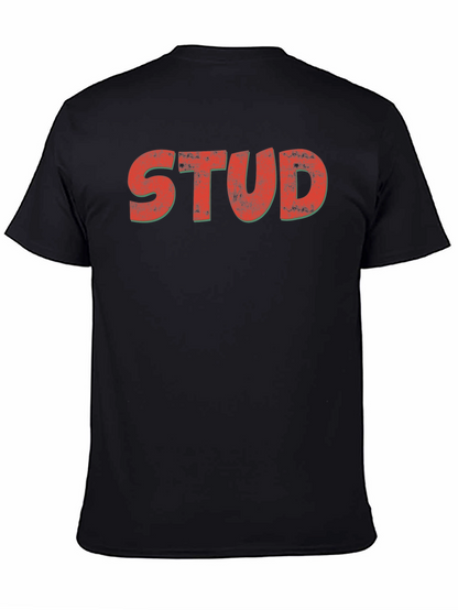 Retro STUD Graphic Tee - Classic Black T-Shirt