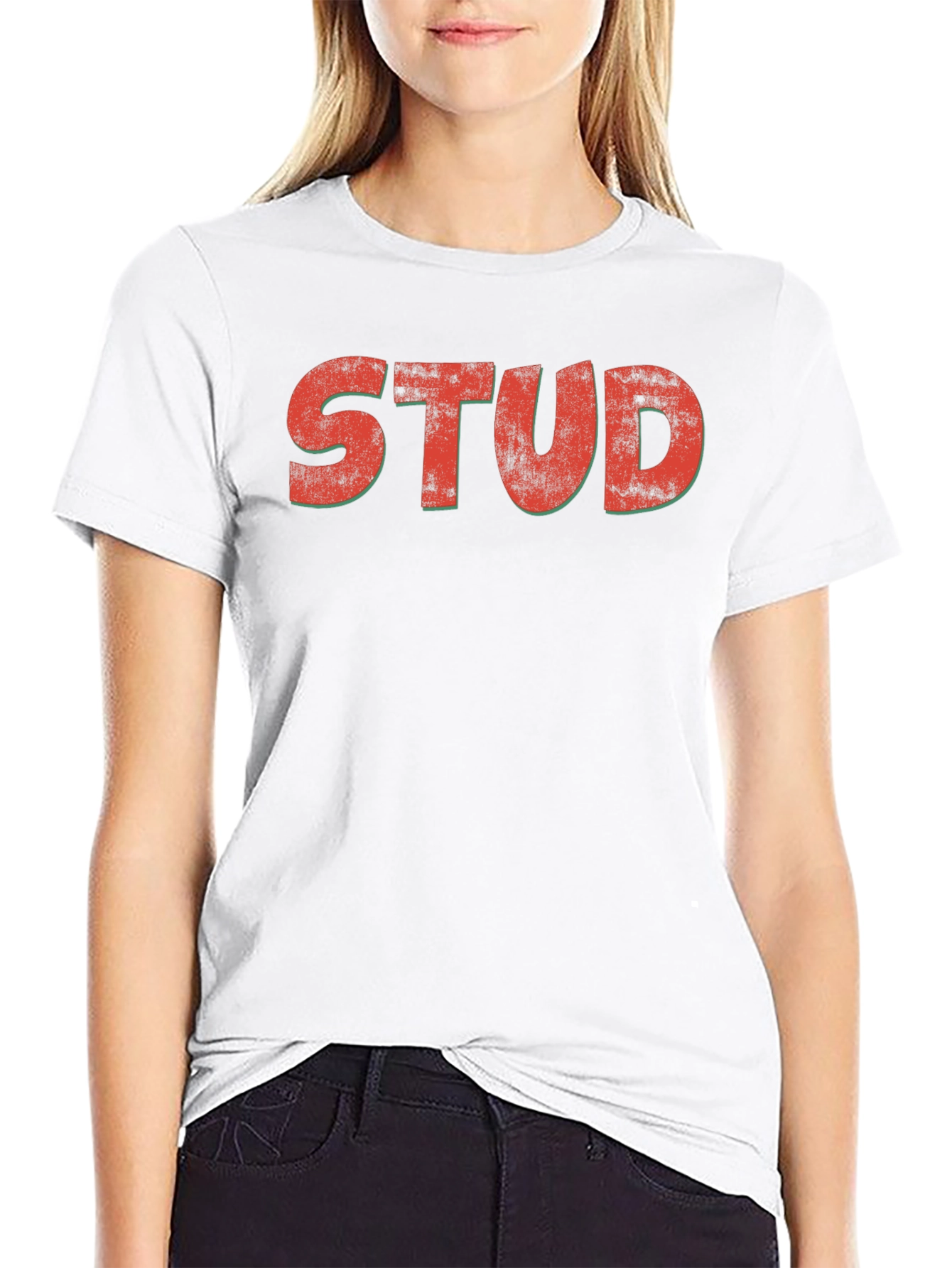 Retro STUD Graphic Tee - Classic Black T-Shirt