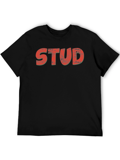 Retro STUD Graphic Tee - Classic Black T-Shirt