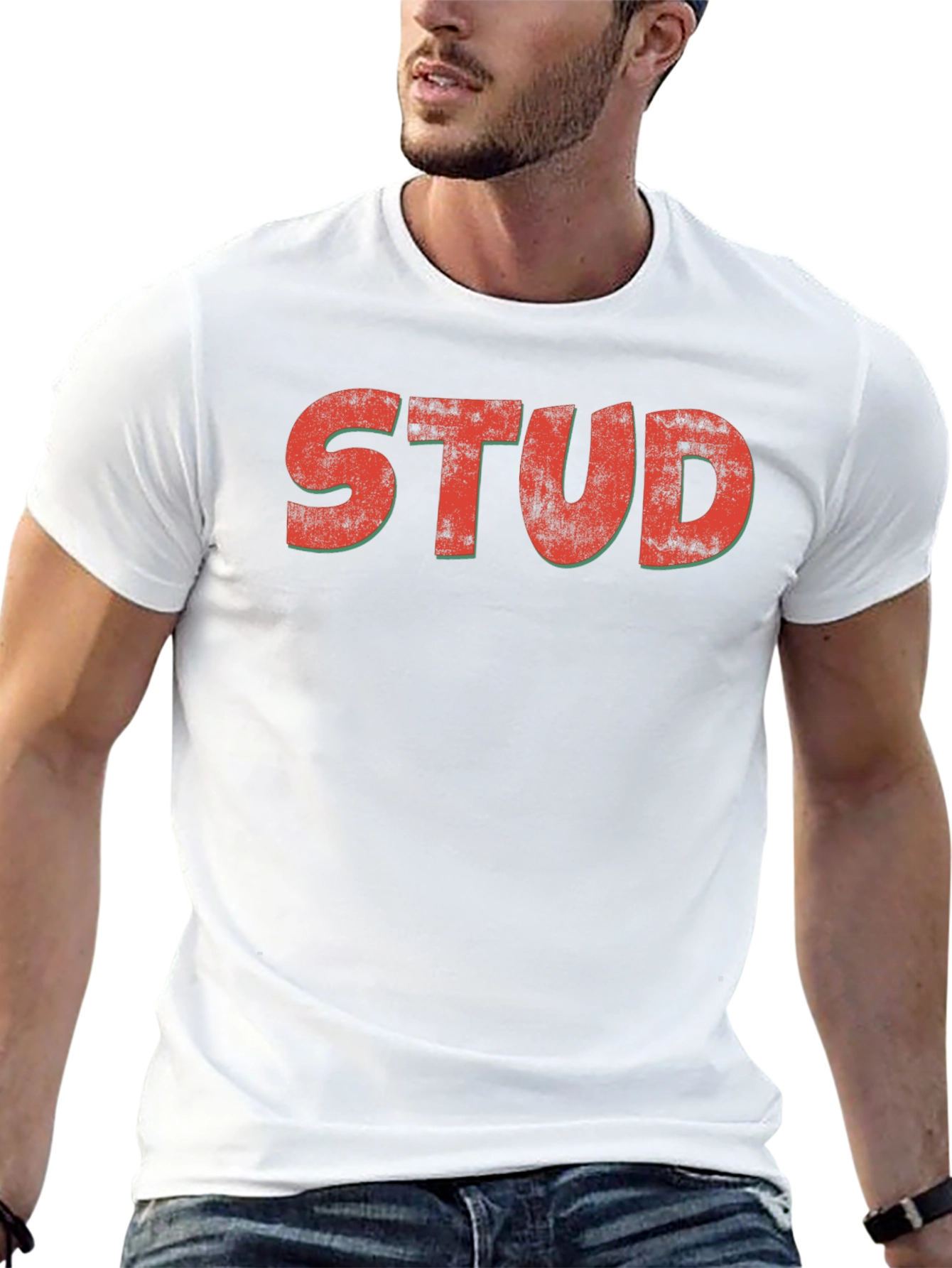 Retro STUD Graphic Tee - Classic Black T-Shirt