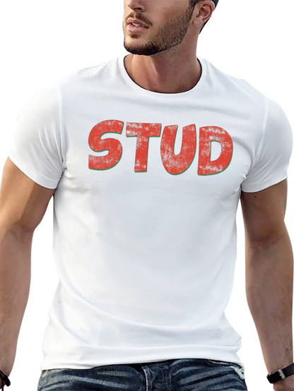 Retro STUD Graphic Tee - Classic Black T-Shirt