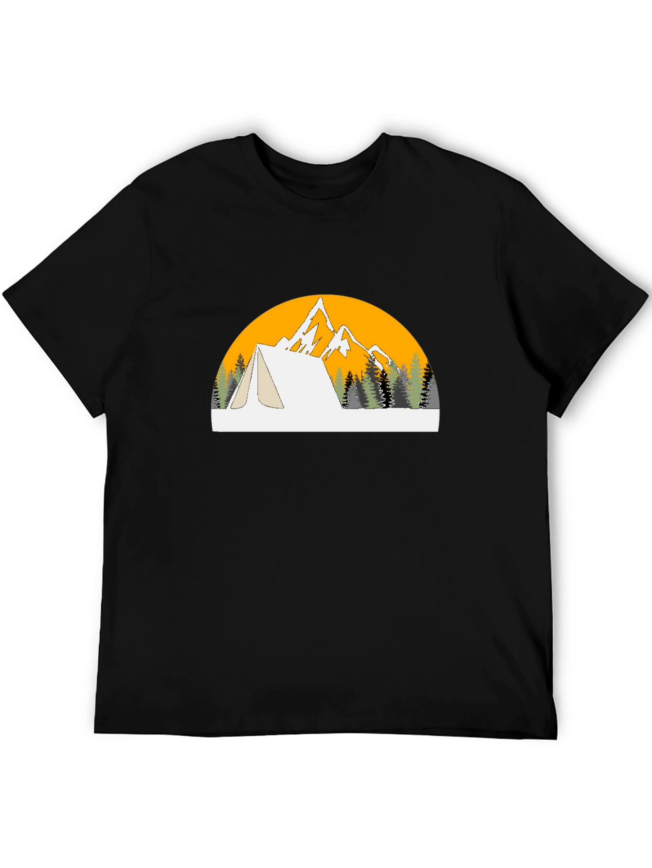Adventure Awaits Graphic Tee - Black Camping Shirt