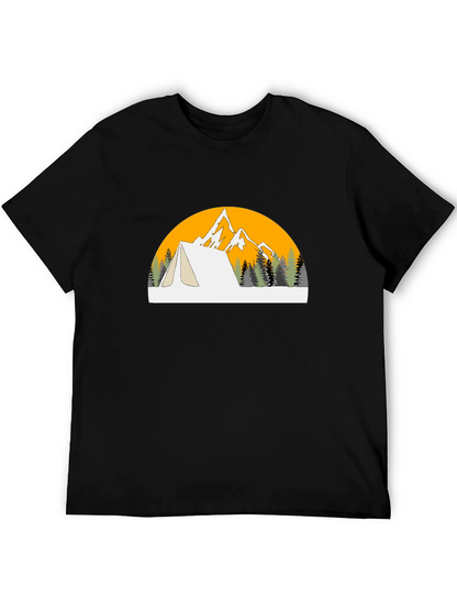 Adventure Awaits Graphic Tee - Black Camping Shirt