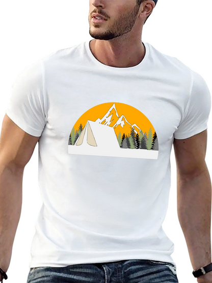 Adventure Awaits Graphic Tee - Black Camping Shirt