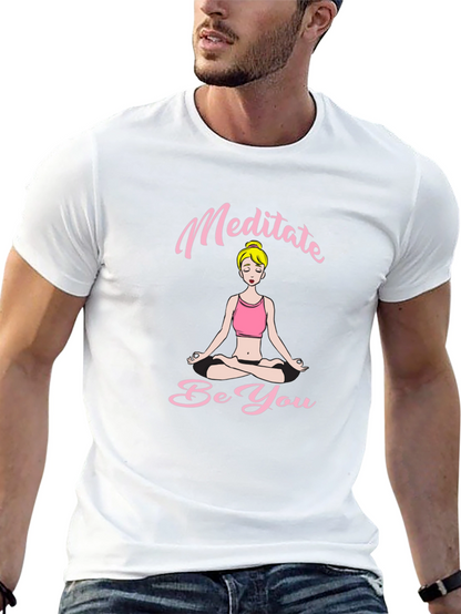 Meditate Be You Black T-Shirt