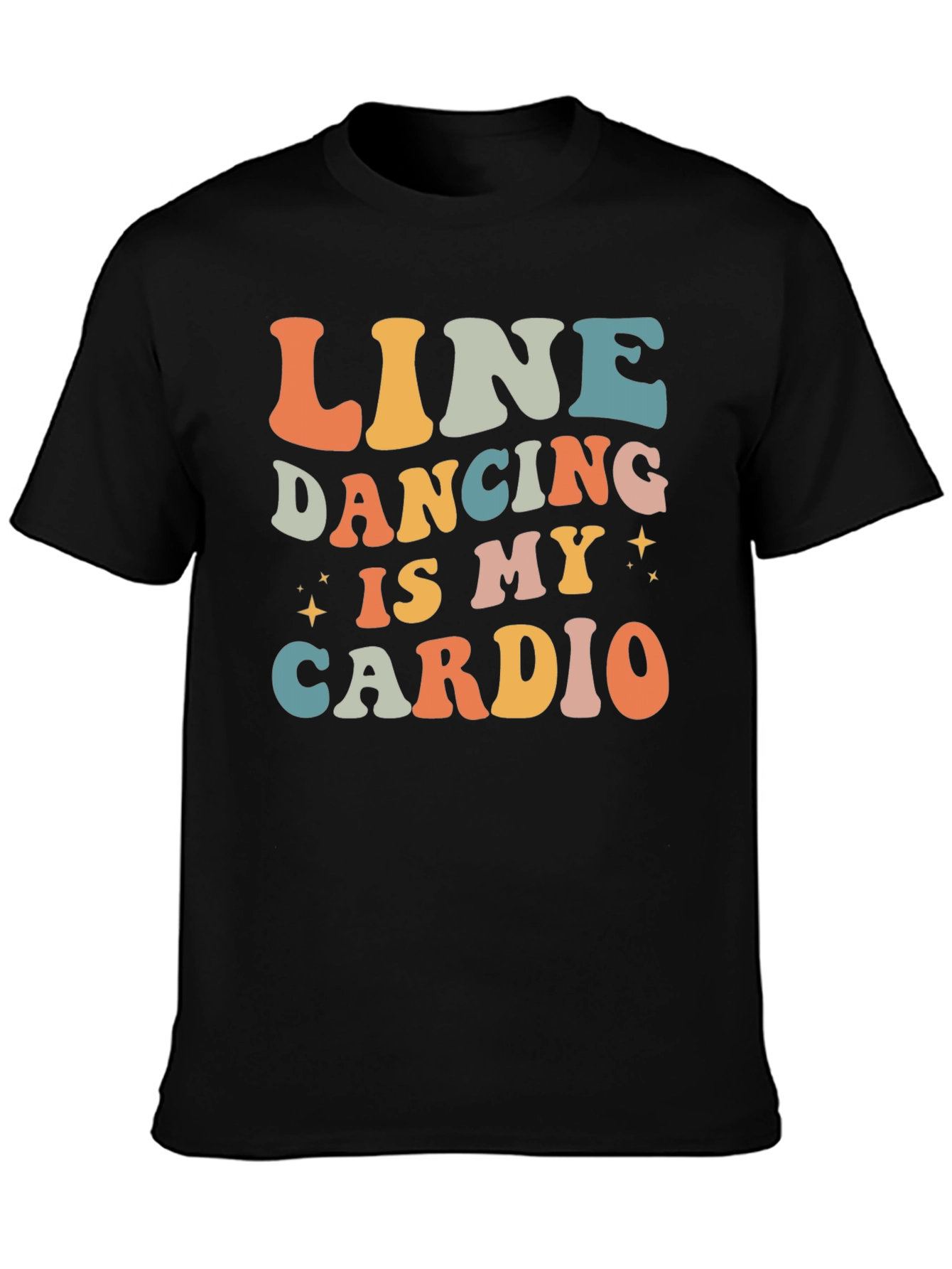 Line Dancing is My Cardio Retro T-Shirt