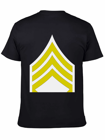 Sergeant Stripes Graphic Tee - Military Style