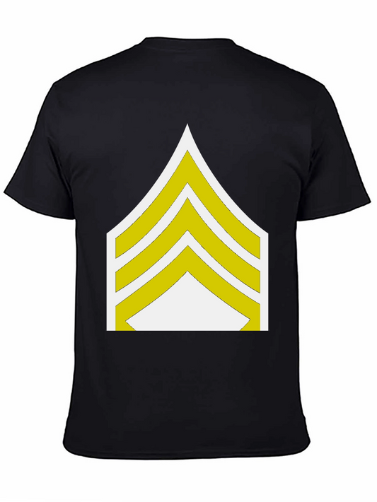 Sergeant Stripes Graphic Tee - Military Style