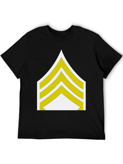 Sergeant Stripes Graphic Tee - Military Style