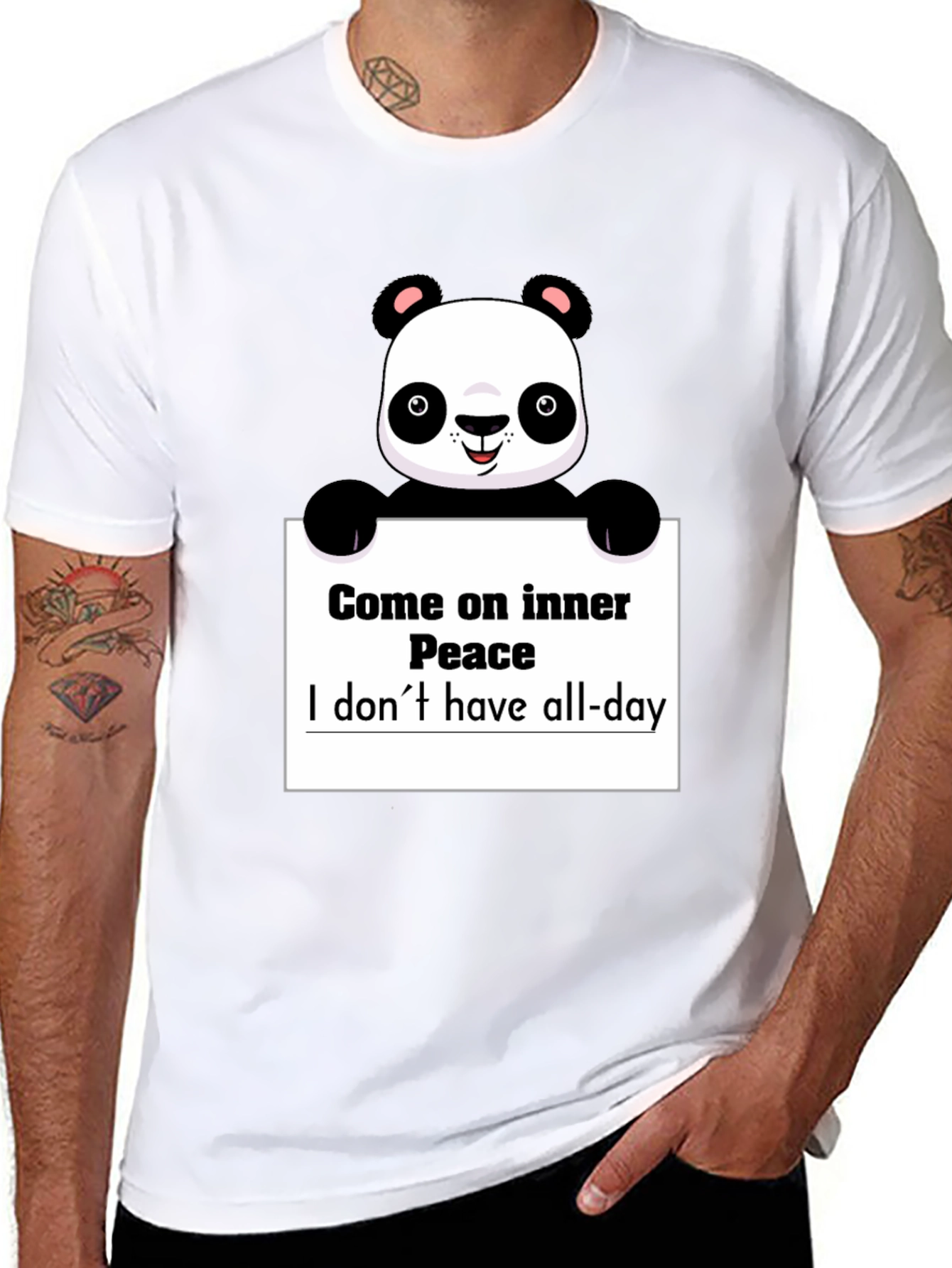 Funny Panda Graphic T-Shirt - Inner Peace