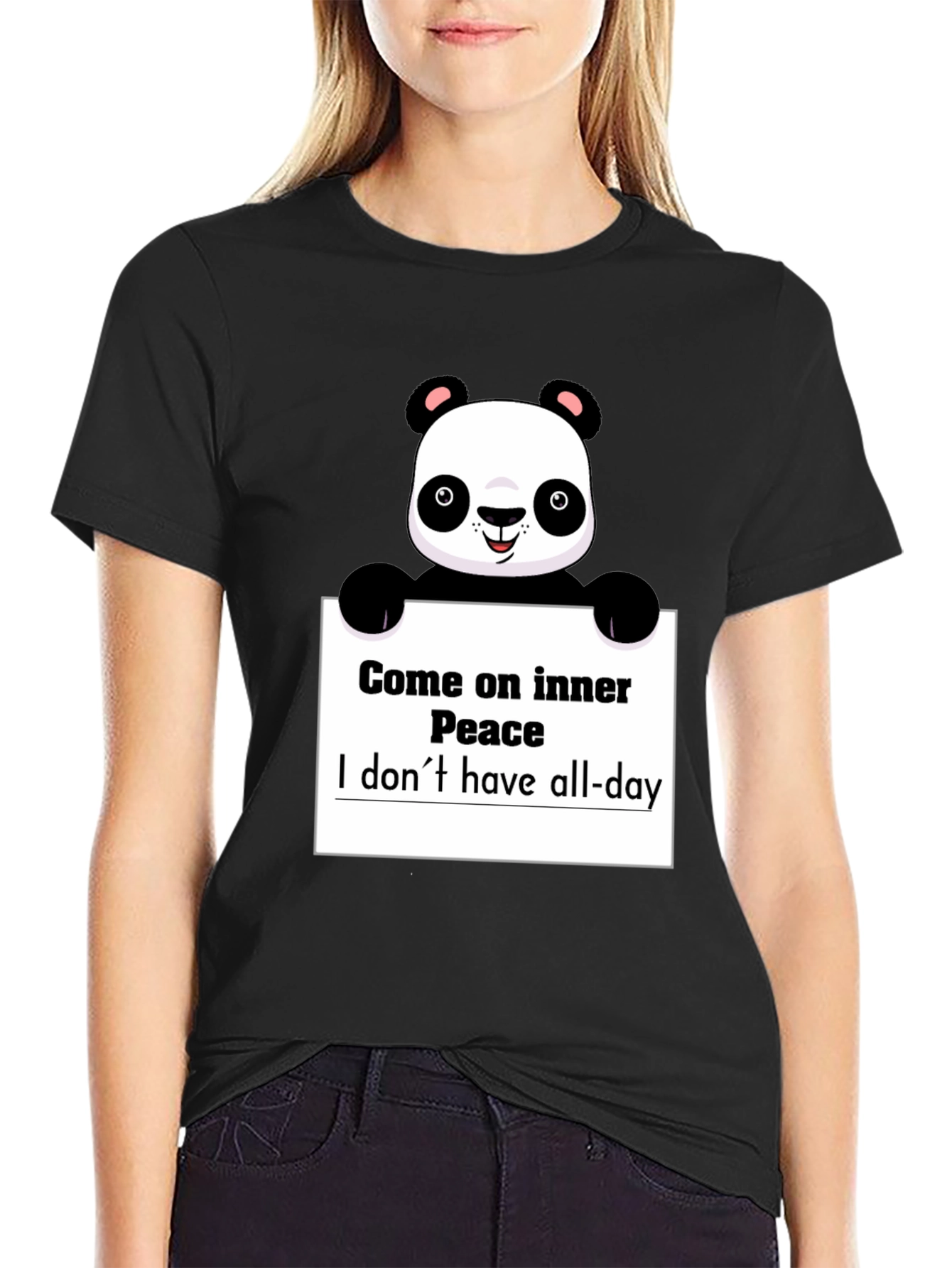 Funny Panda Graphic T-Shirt - Inner Peace