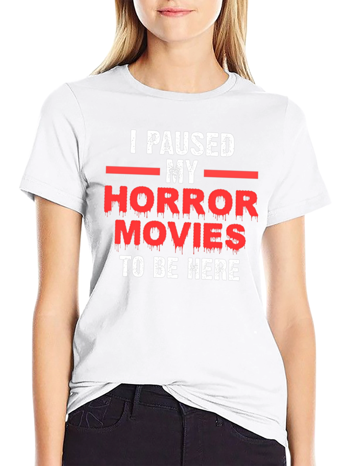 Horror Movie Pause T-Shirt