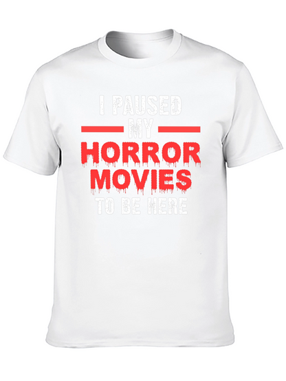 Horror Movie Pause T-Shirt