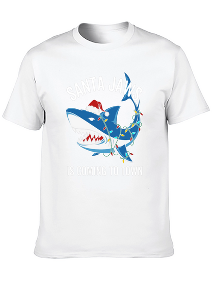 Santa Jaws T-Shirt: Shark Christmas Tee