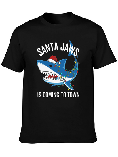 Santa Jaws T-Shirt: Shark Christmas Tee