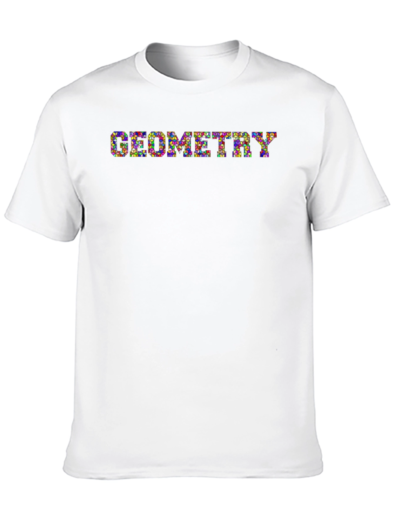 Geometry Graphic Print Black T-Shirt