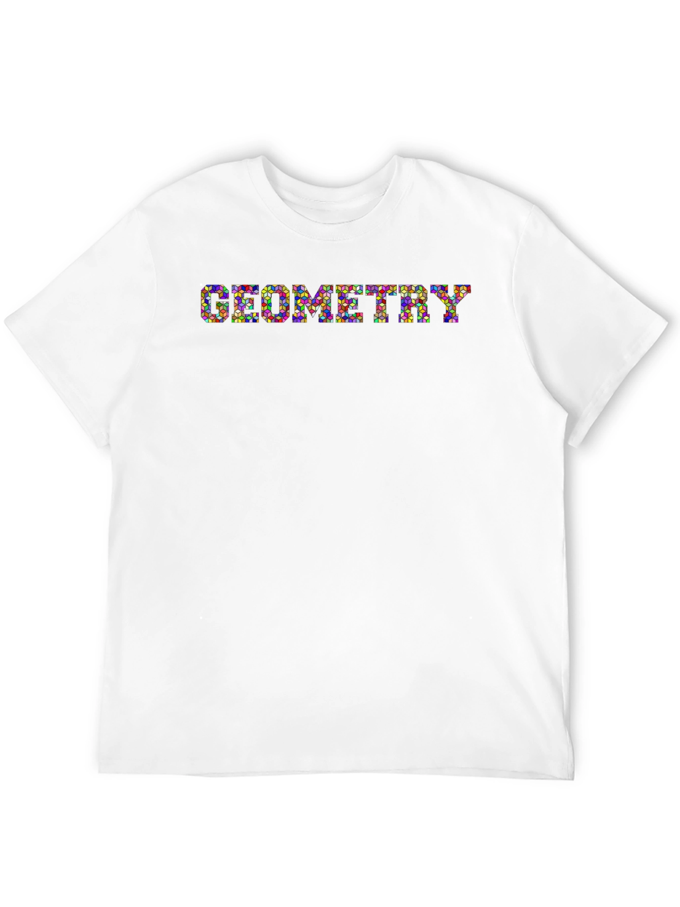 Geometry Graphic Print Black T-Shirt