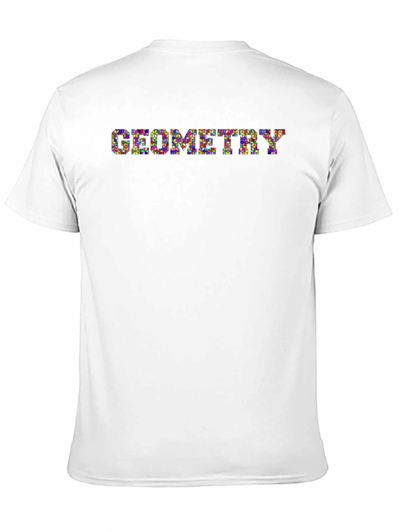 Geometry Graphic Print Black T-Shirt