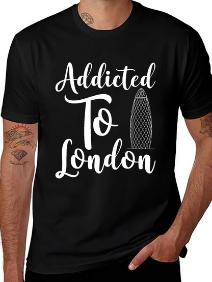 Addicted to London T-Shirt - Black Graphic Tee