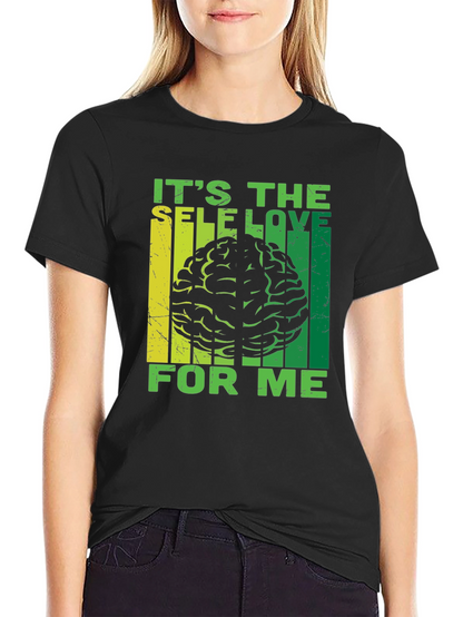 Self Love Brain T-Shirt - Mens Black Graphic Tee