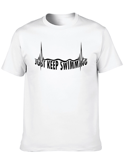 Just Keep Swimming Heartbeat Tee