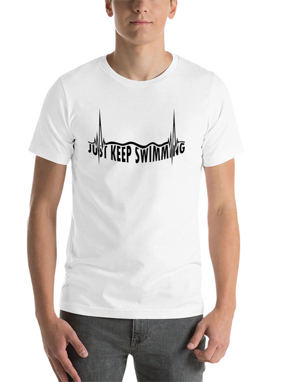 Just Keep Swimming Heartbeat Tee